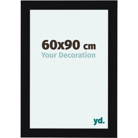 yd. - Cadre photo 60x90 - Noir Brillant - MDF - Como