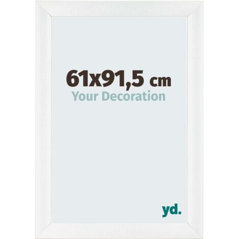 yd. - Cadre photo 61x91.5 - Blanc Brillant - MDF - Pisa