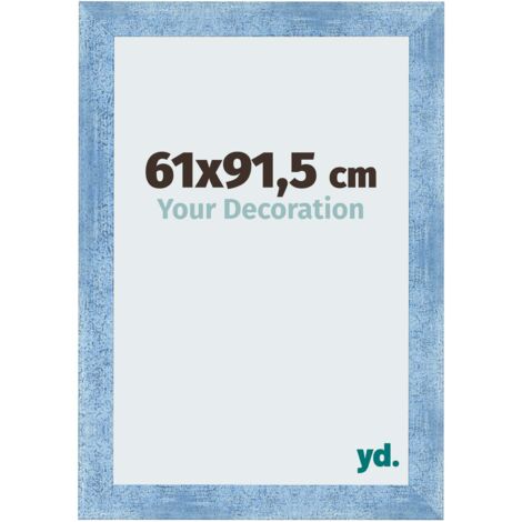 yd. - Cadre photo 61x91.5 - Bleu Brillant Patine - MDF - Pisa