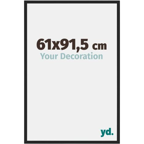 yd. - Cadre photo 61x91.5 - Noir Brillant - Aluminium - Miami