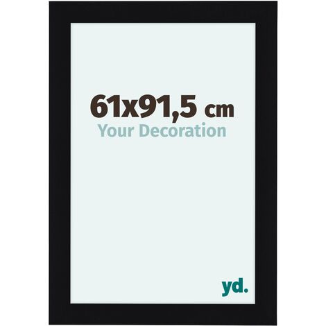 yd. - Cadre photo 61x91.5 - Noir Brillant - MDF - Como