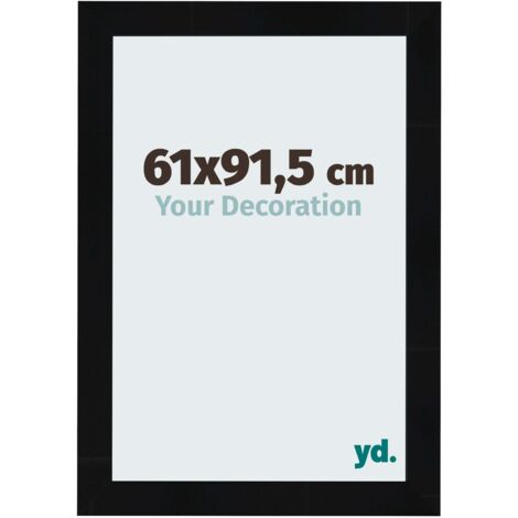yd. - Cadre photo 61x91.5 - Noir Brillant - MDF - Pisa