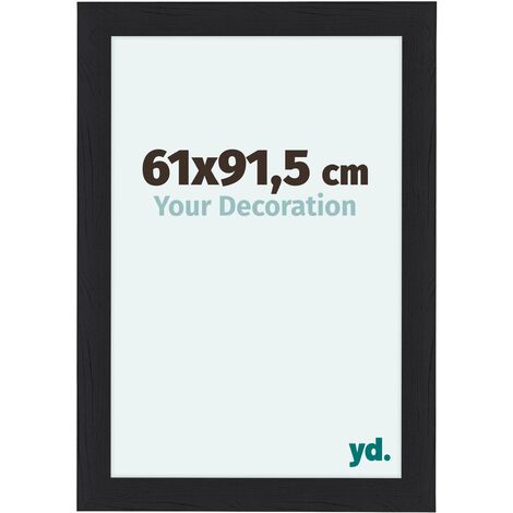 yd. - Cadre photo 61x91.5 - Noir Grain de Bois - MDF - Como