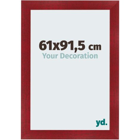yd. - Cadre photo 61x91.5 - Vin Rouge Patine - MDF - Pisa