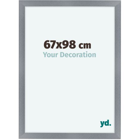 yd. - Cadre photo 67x98 - Aluminium Brosse - MDF - Como