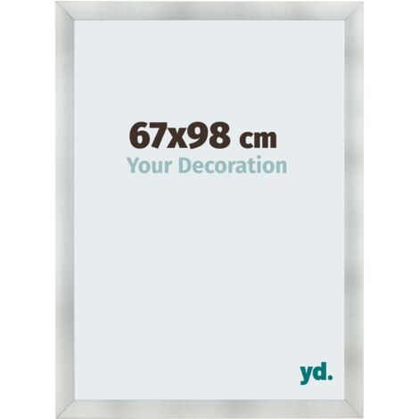 yd. - Cadre photo 67x98 - Aluminium Brosse - MDF - Pisa