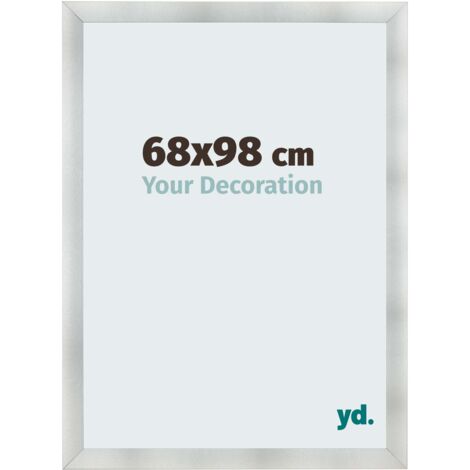 yd. - Cadre photo 68x98 - Aluminium Brosse - MDF - Pisa