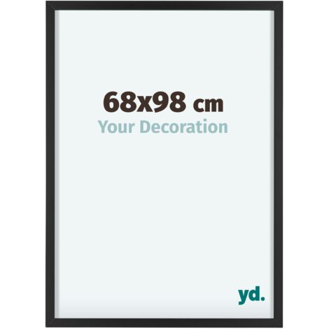 yd. - Cadre photo 68x98 - Noir - Aluminium - Virginia