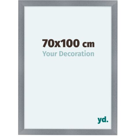 yd. - Cadre photo 70x100 - Aluminium Brosse - MDF - Como