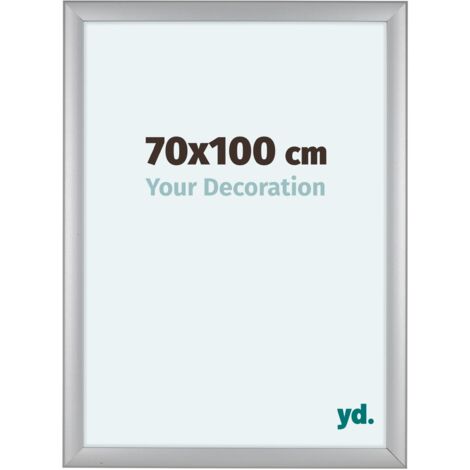 yd. - Cadre photo 70x100 - Argent Mat - MDF - Como