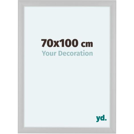 yd. - Cadre photo 70x100 - Blanc Brillant - MDF - Como