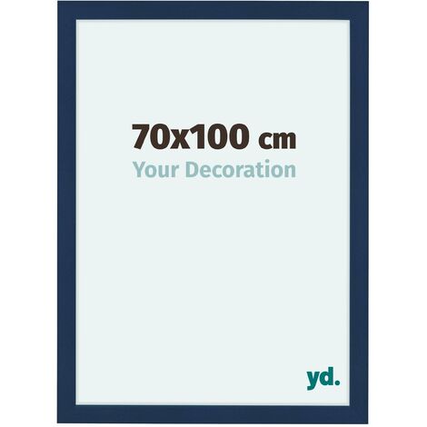 yd. - Cadre photo 70x100 - Bleu Fonce Patine - MDF - Como