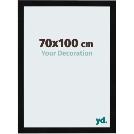 yd. - Cadre photo 70x100 - Noir Brillant - MDF - Pisa