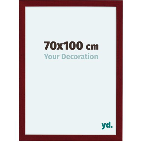 yd. - Cadre photo 70x100 - Vin Rouge Patine - MDF - Como