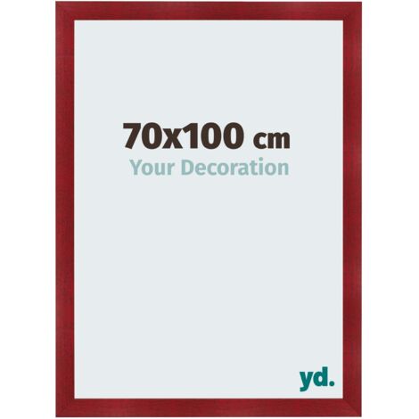 yd. - Cadre photo 70x100 - Vin Rouge Patine - MDF - Pisa