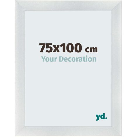 yd. - Cadre photo 75x100 - Argent Mat - MDF - Pisa