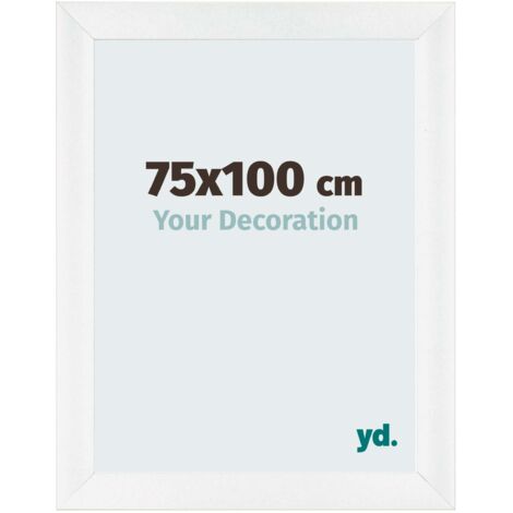 yd. - Cadre photo 75x100 - Blanc Brillant - MDF - Pisa
