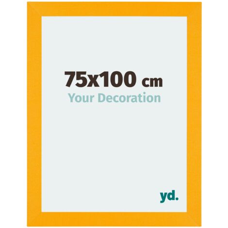 yd. - Cadre photo 75x100 - Jaune - MDF - Mura