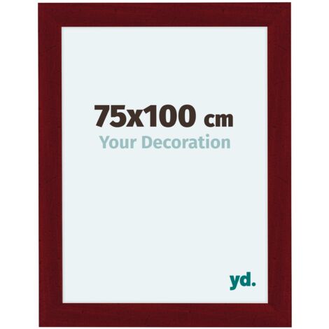 yd. - Cadre photo 75x100 - Vin Rouge Patine - MDF - Como