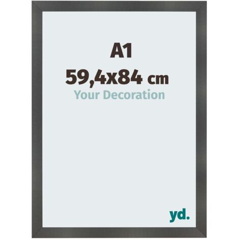 yd. - Cadre photo A1 59.4x84 - Noir Mat - MDF - Pisa
