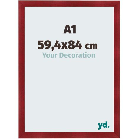 yd. - Cadre photo A1 59.4x84 - Vin Rouge Patine - MDF - Pisa