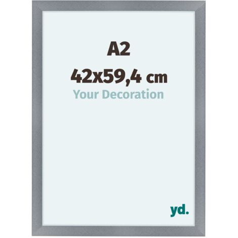 yd. - Cadre photo A2 42x59.4 - Aluminium Brosse - MDF - Como