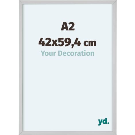 yd. - Cadre photo A2 42x59.4 - Blanc - Aluminium - Virginia