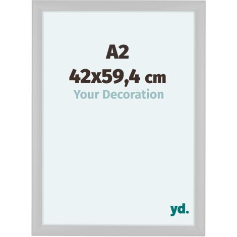 yd. - Cadre photo A2 42x59.4 - Blanc Brillant - MDF - Como