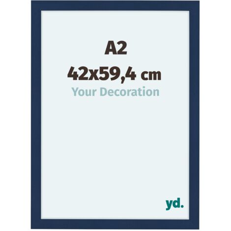 yd. - Cadre photo A2 42x59.4 - Bleu Fonce Patine - MDF - Como