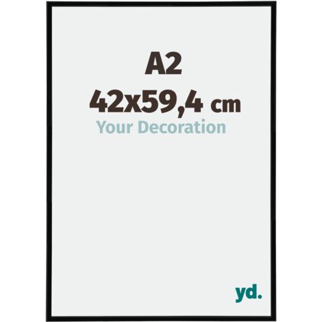 yd. - Cadre photo A2 42x59.4 - Noir Brillant - Plastique - Annecy