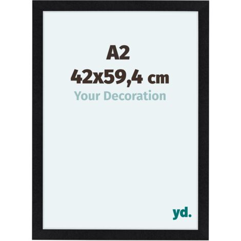 yd. - Cadre photo A2 42x59.4 - Noir Mat - MDF - Como