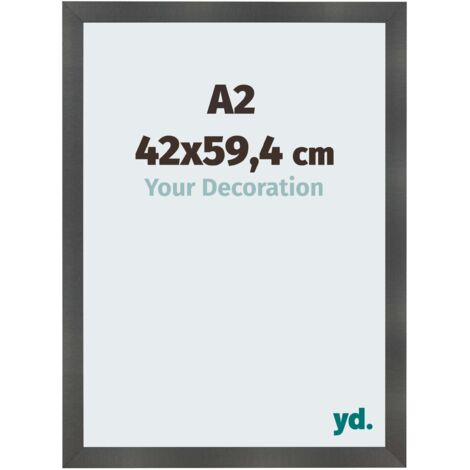 yd. - Cadre photo A2 42x59.4 - Noir Mat - MDF - Pisa