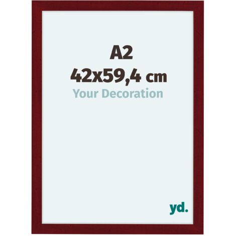 yd. - Cadre photo A2 42x59.4 - Vin Rouge Patine - MDF - Como