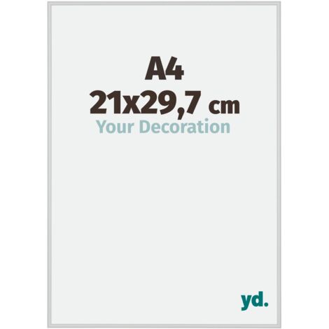 yd. - Cadre photo A4 21x29.7 - Argent Mat - Aluminium - Miami