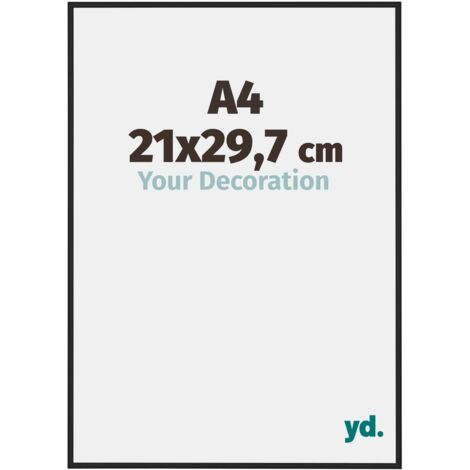 yd. - Cadre photo A4 21x29.7 - Noir Mat - Aluminium - New York