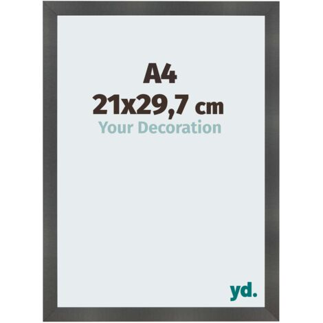 yd. - Cadre photo A4 21x29.7 - Noir Mat - MDF - Pisa
