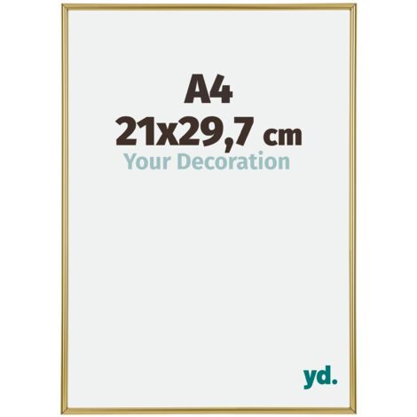 yd. - Cadre photo A4 21x29.7 - Or - Plastique - Annecy