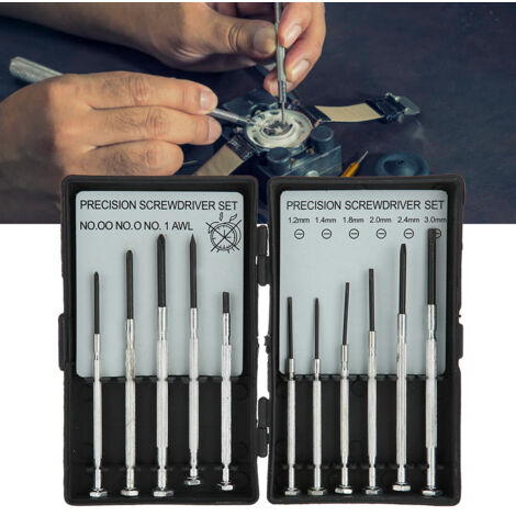 YD188 11-teiliges Schraubendreher-Set, Präzisionsschraubendreher für die Uhrenreparatur, Uhrenreparaturwerkzeuge, mit magnetischer Klinge.