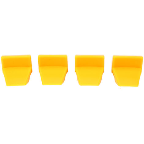 Yechiry 4pcs Protégeurs de Mâchoire Jaune en Plastique, Couvercle de Pince de Changeur de Pneus, Pièce de Rechange pour Changeurs de Pneus.