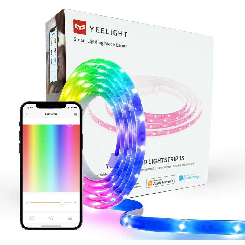 Yeelight LED Lightstrip 1S Bande lumineuse universelle Intérieur 7,5 WA 2000 mm
