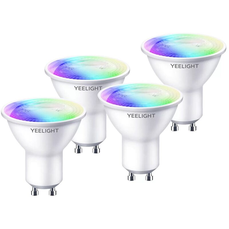 Image of Yeelight - YLDP004-A W1 GU10 (colore) lampadina intelligente 4,5 w Wi-Fi bianco 4 pezzi