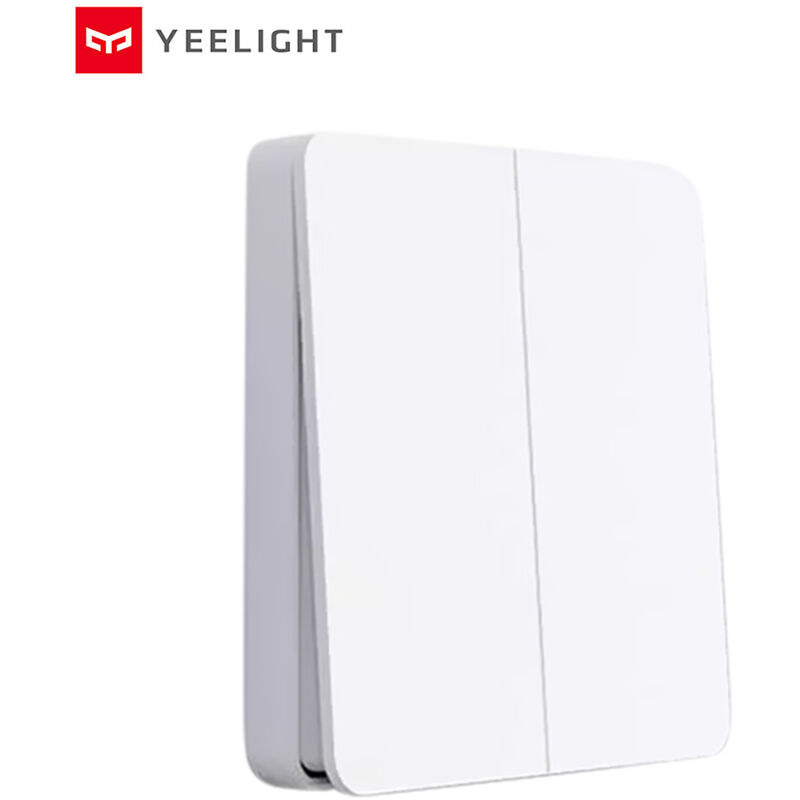 Wirelessly Smarts Switch 16A Light Controller Compitable with Mijia Mi Home AC250V/16A Double Button,model: double button - Yeelight