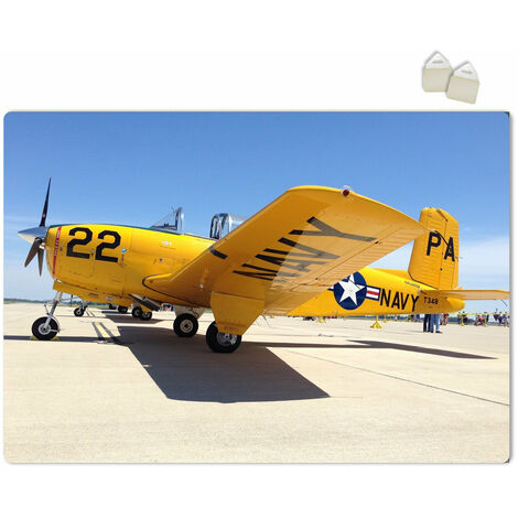 YELLOW PLANE - POSTER in PVC da 3mm - Misura: 70x100 cm