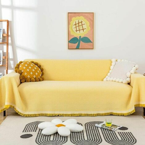 Yellow Sofa Cover, X-Large Couch Cover for 3 Cushion Couch Dog Couch Cover Recliner Couch Slipcovers Couch Covers for 3 Cushion Couch