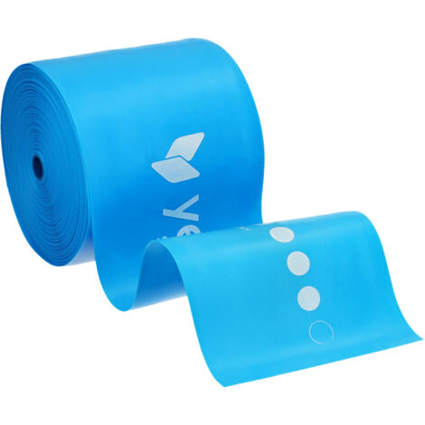 yellowFLAT Band TPE Übungsband, blau, Widerstand 9-11 kg