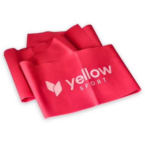 yellowFLAT Band Widerstandsband - rot, Widerstand 2-4 kg