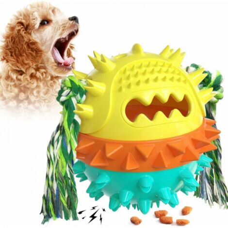 Yellowish Green Dog Toys, Durable Rubber Chew Toys, Suitable for Small and Medium Dogs