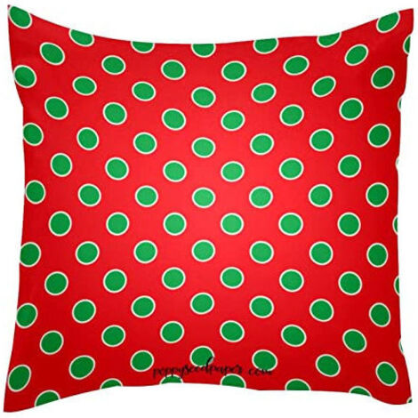 Yeppon Federa Cuscino Natale Pois Modello Rosso 40x46