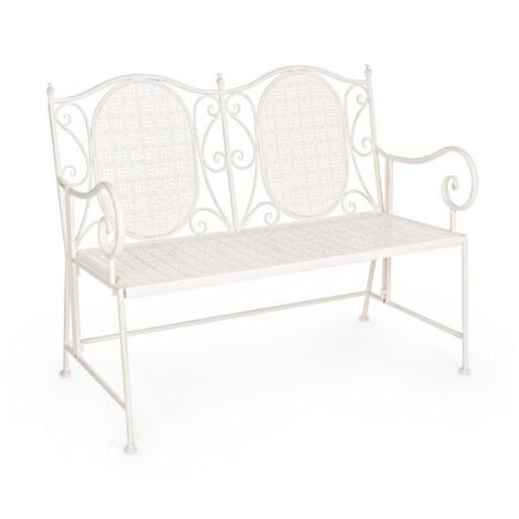 Yes Everyday Panca Pieghevole Due Posti In Acciaio Bianca Emily 115x60x H92 Cm