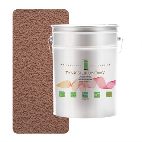 Yeso de silicona para exteriores, marrón claro, 1,5 mm, calidad superior, 25 kg
